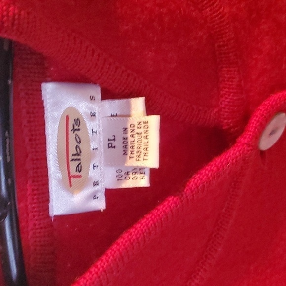 Talbots 100% Wool Long Sleeve Full Button Sz. PL Jacket - Picture 4 of 11